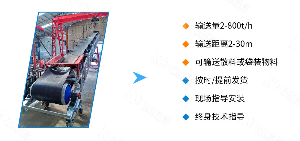 移動式皮帶輸送機優(yōu)勢特點